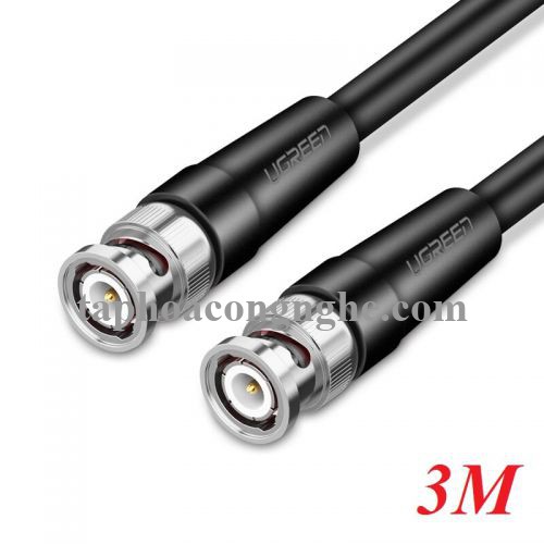 Ugreen 50926 3M màu Đen Cáp 2 đầu SDI cho máy quay + Camera cao cấp SP103 30050926